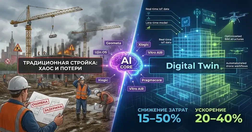 Как AI- решения превращают вызовы отрасли в конкурентные преимущества ИИ в строительстве России: превращаем вызовы отрасли в конкурентные преимущества